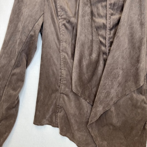 Kut from the Kloth Suede Brown Open Cardigan size Large - Picture 4 of 9